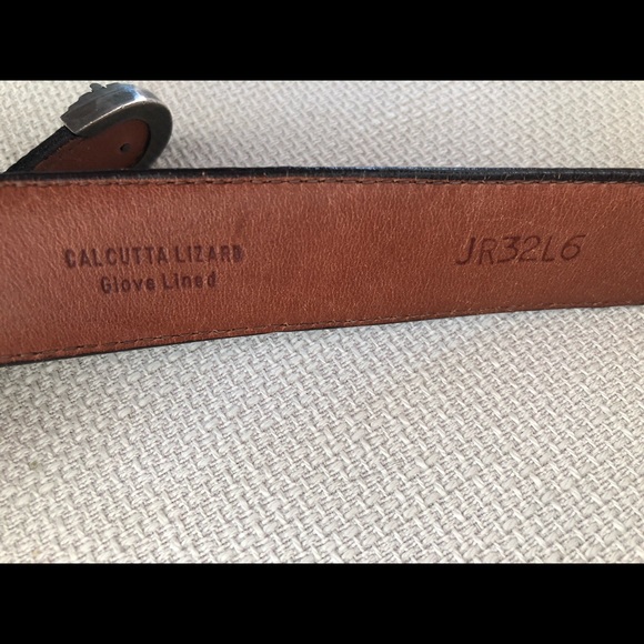 James Reid Santa Fe lizard belt/silver buckle 36 main image 4